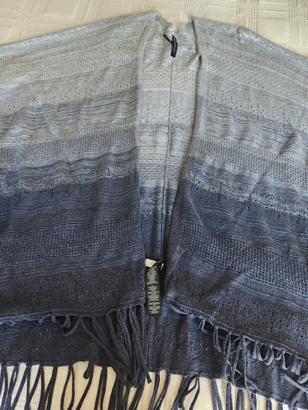 WHBM Denim Blue Ombre Wrap OS